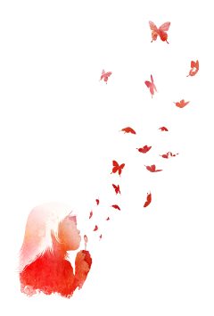 blowing butterflies